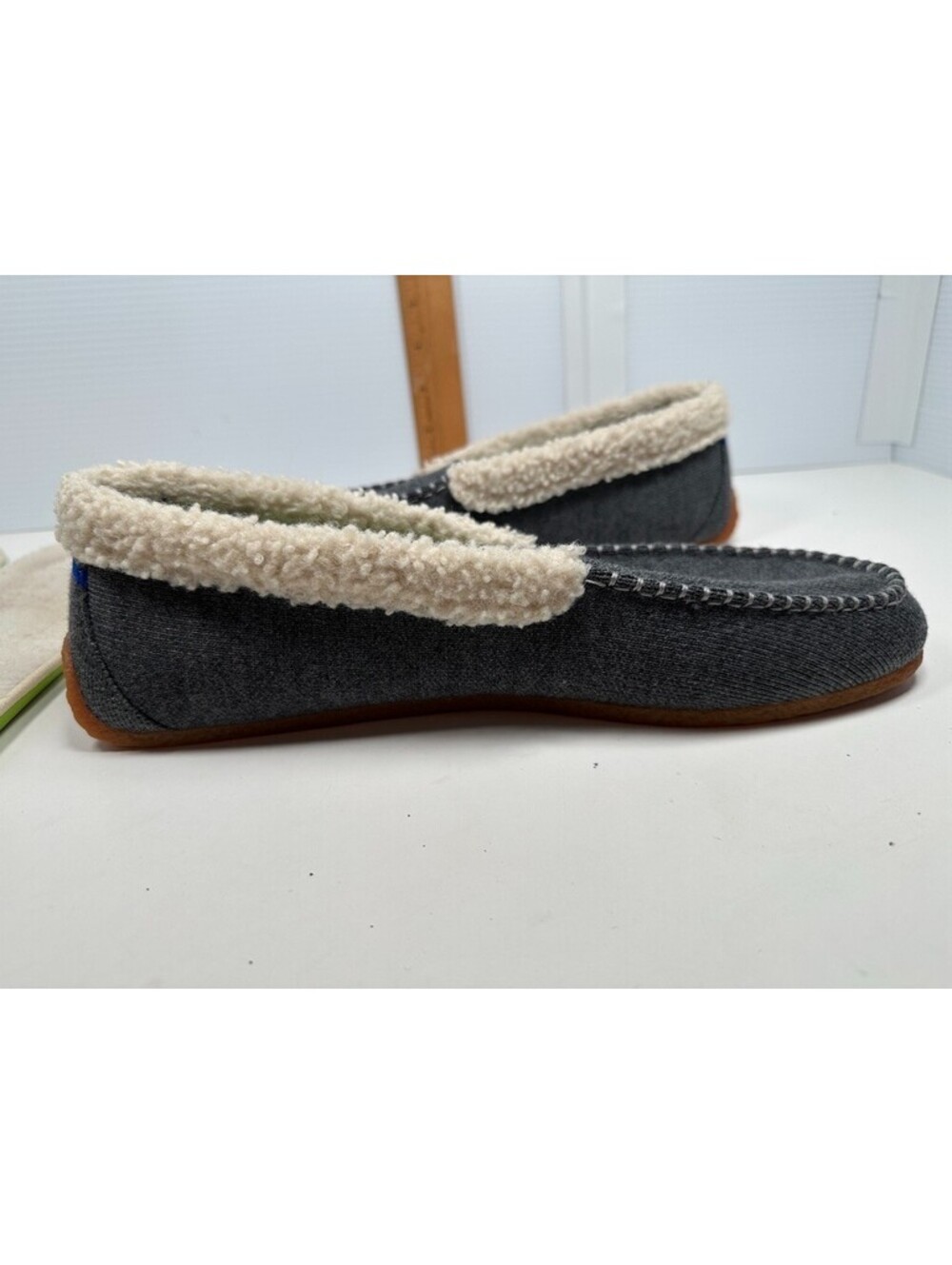 Rothy's Slipper Womens Size 11 The Scuff Gray Merino Wool Casual Slip On Shoes - Picture 5 of 16